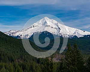 Mt Hood from Lolo Pass in Oregon 2 photo