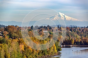 Mt. Hood and Portland, Oregon photo