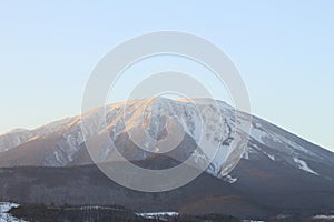 Mt.Iwate against blue sky photo