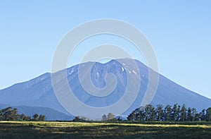 Mt.Iwate and blue sky photo