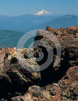 Mt. jefferson from the Tam McArthur Rim Trail, Deschutes National Forest, Three Sisters Wilderness, Cascade Range, Oregon