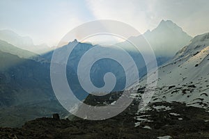 Mt Machapuchare view in Nepal