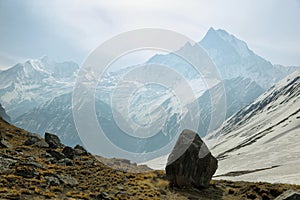 Mt Machapuchare view in Nepal