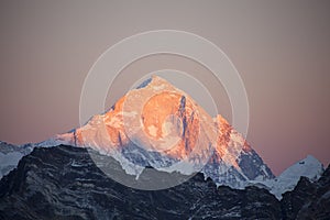 Mt Makalu sunset
