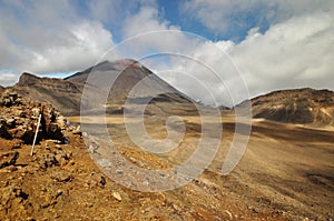 Mt Ngauruhoe from Tongariro crossing