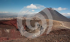 Mt Ngauruhoe from Tongariro crossing