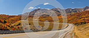 Mt Ogden landscape in Utah, South Tappers loop road