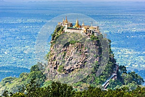 Mt. Popa in Myanmar photo