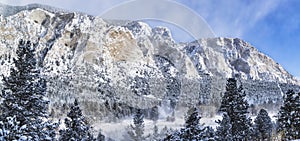 Mt. Princeton Chalk Cliffs Blowing Snow photo