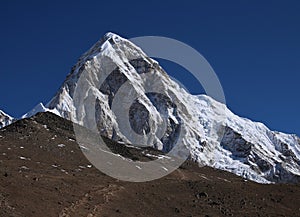 Mt Pumori and Kala Patthar, famous viewpoint for Mt Everest