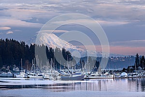 Mt. Rainier Gig Harbor Washington Lenticular Clouds