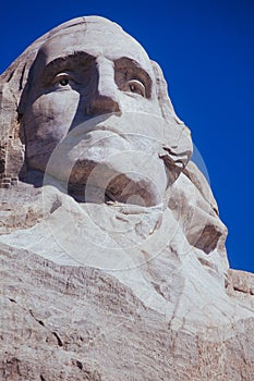 Mt. Rushmore close up of George Washington