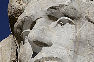 Mt. Rushmore, Lincoln Detail