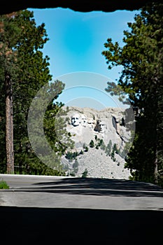 Mt Rushmore from Scovel Johnson tunnel