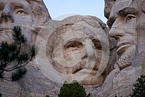 Mt Rushmore `Teddy` Roosevelt and Abraham Lincoln