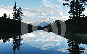 Mt. Shasta Reflection at Heart Lake