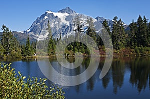 Mt. Shuksan above Picture Lake, Washington