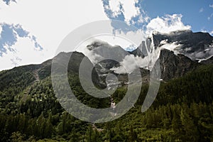 Mt Siguniang scenery in Sichuan, China