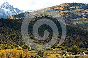 Mt. Sneffles and Teepees photo