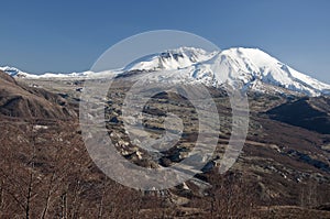 Mt. St. Helens land slide photo