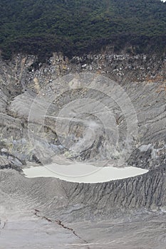 Mt Tangkuban Perahu Stratovolcano Crater West Java photo