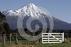 Mt Taranaki/egmont And Fence