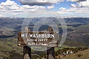 Mt. Washburn, Yellowstone Park photo