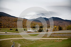 Mt Washington in a Fall Cloudy Day