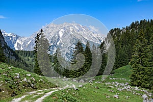 Mt. Watzmann at Berchtesgaden national park, Bavaria, Germany