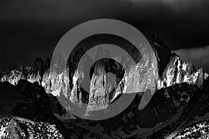 Mt. Whitney at Sunrise in the Eastern Sierras