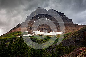 Mt Wilbur and Glacier Hiking Views at Many Glacier, Glacier National Park photo