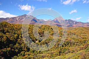 Mt. Yatsugatake in autumn