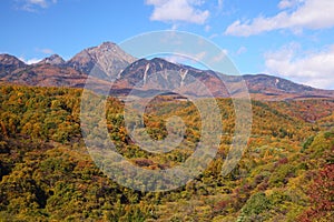 Mt. Yatsugatake in autumn