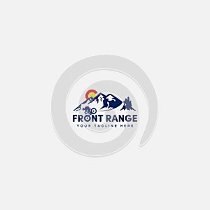 MTB mountain bike logo event and vacation logo