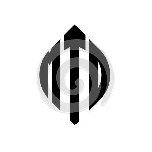 MTD circle letter logo design with circle and ellipse shape. MTD ellipse letters with typographic style. The three initials form a photo
