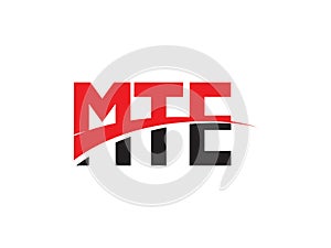 MTE Letter Initial Logo Design Vector Illustration