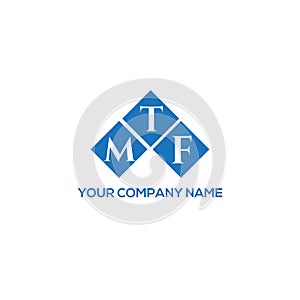 MTF letter logo design on white background. MTF creative initials letter logo concept. MTF letter design photo