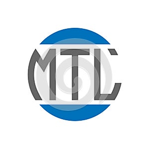 MTL letter logo design on white background. MTL creative initials circle logo concept. MTL letter design