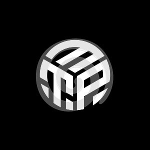 MTP letter logo design on black background. MTP creative initials letter logo concept. MTP letter design