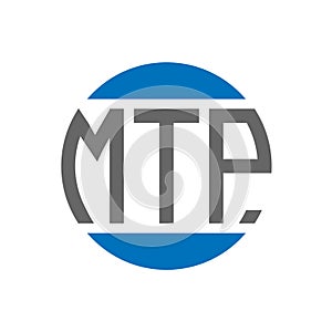 MTP letter logo design on white background. MTP creative initials circle logo concept. MTP letter design