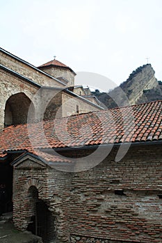 Mtskheta, Georgia. The Picturesque View Of Shiomgvime Or Shio-Mgvime Monastery, Medieval Monastic Complex photo