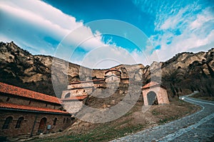 Mtskheta, Georgia. Shio-Mgvime Monastery. Upper Church Of Holy Virgin Or Theotokos, Central Part Of Medieval Monastic