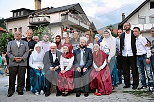 Muamer ZukorliÃâ¡ and Mustafa Ceric during his visit to Prizren