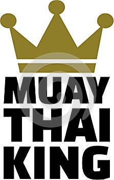 Muay Thai King with crown