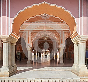 Mubarak Mahal in Jaipur City Palace, Rajasthan, India.