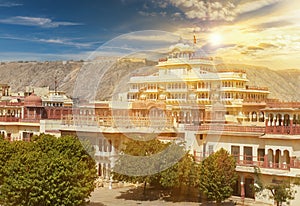 Mubarak Mahal in Jaipur City Palace, Rajasthan, India.