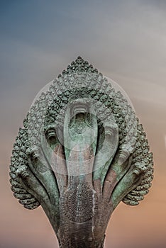 Mucalinda statue snake angkor wat cambodia