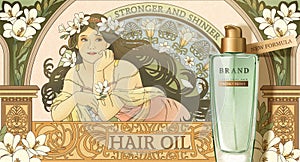 Mucha style Hair oil product