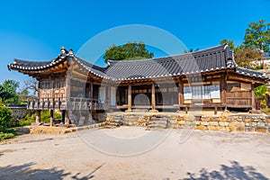 Mucheomdang hall at Yangdong folk village in the Republic of Korea