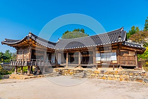 Mucheomdang hall at Yangdong folk village in the Republic of Korea